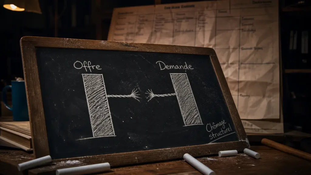 Def chomage structurel : offre et demande désajustées