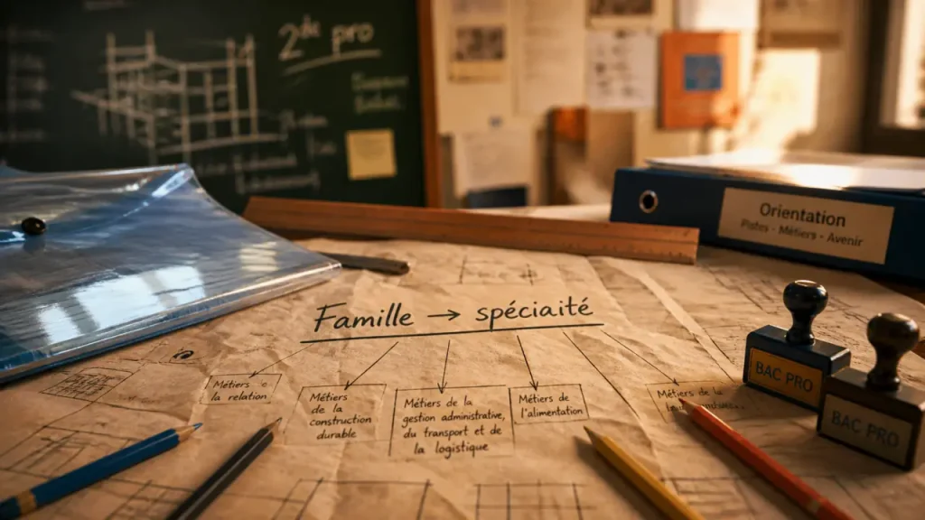Familles de métiers ou spécialité directe : la bonne lecture de la liste des bac pro après la 3e