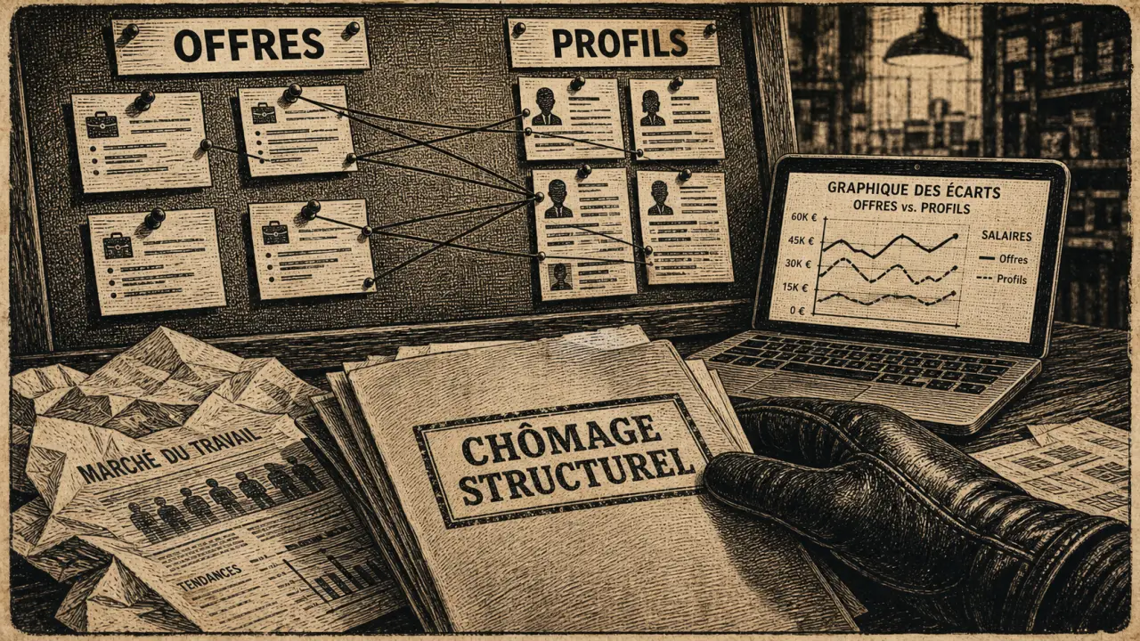 Chômage structurel : offres et profils d’emploi sur le marché du travail