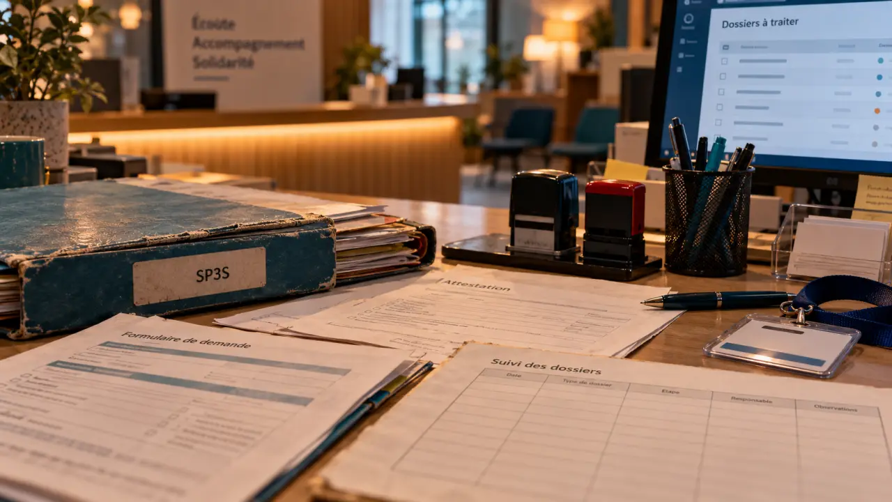 BTS SP3S en alternance : accueil, dossiers à traiter et formulaires