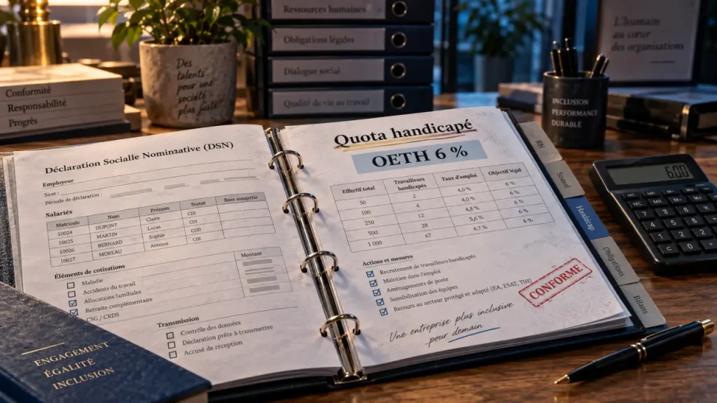 Quota handicapé en entreprise : le taux de 6 % se pilote avec 3 leviers