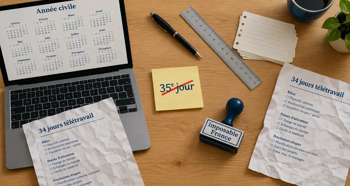 Télétravail Luxembourg : 35e jour imposable France